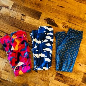 Set of 3 LuLaRoe One Size Leggings